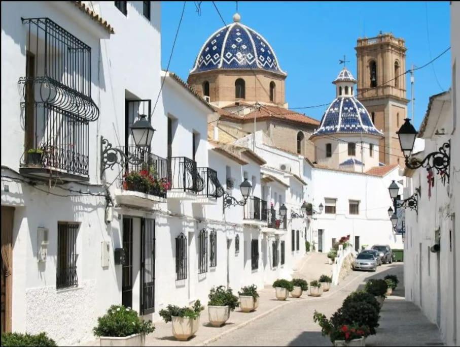 Апартаменты Pueblo Mascarat Con Vista Al Mar Altea la Vieja Экстерьер фото